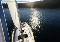 bateau à voile voile avant voilier elan 45 impression bateau à voile